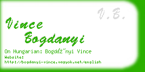 vince bogdanyi business card